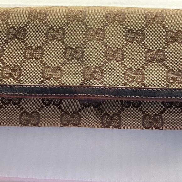 Gucci Authentic made in Italy Supreme Canvas Continental Long Wallet - Picture 6 of 10